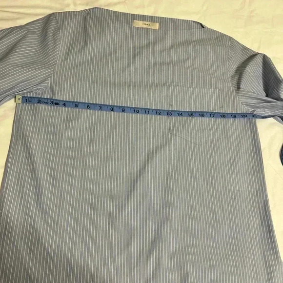 L’H.A.S Oversized Boatneck Shirt_Blue Stripe Size  Small - Picture 11 of 14